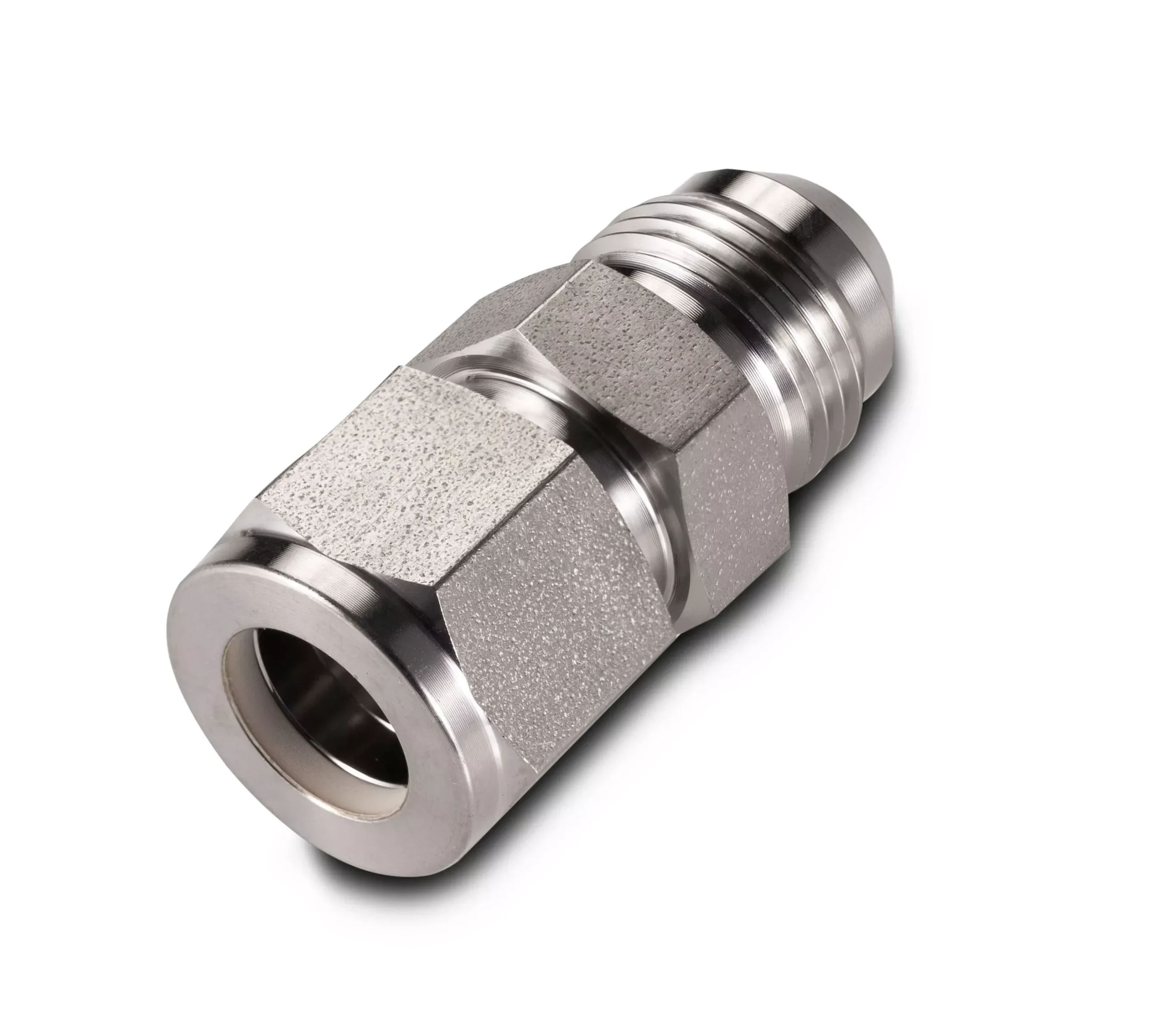 1/2in Compression x 1/2in MJIC Bore Through Fitting