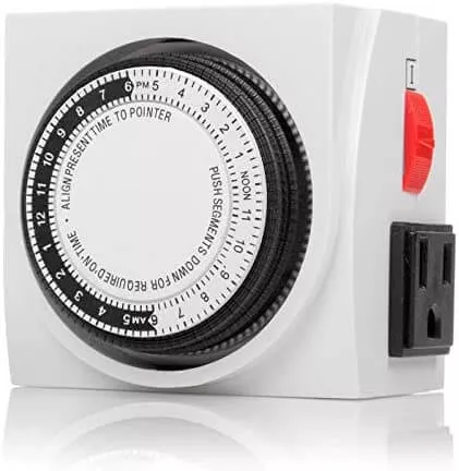 120V Dual Outlet Mechanical Timer