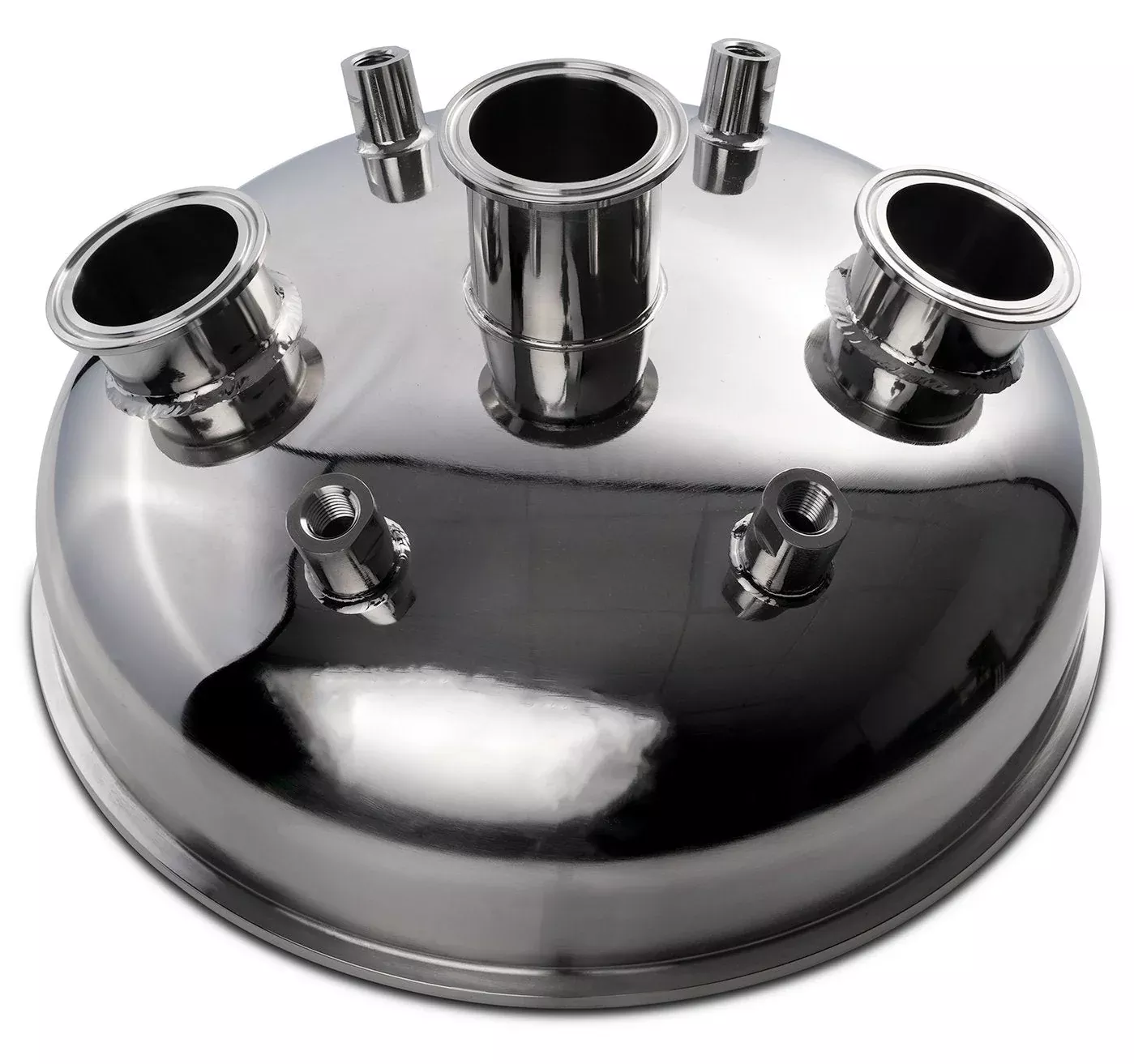 12in Tri-Clamp Hemispherical Lid with Ports