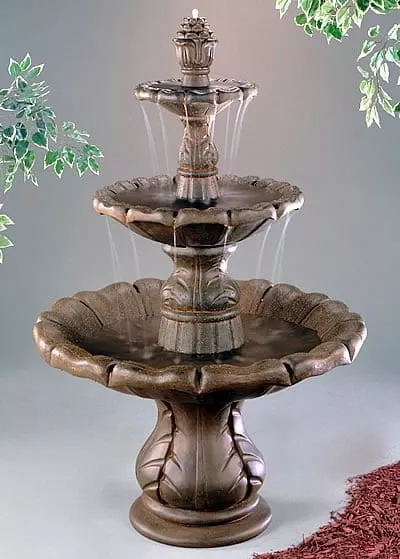 3-Tiered Classical Finial Fountain