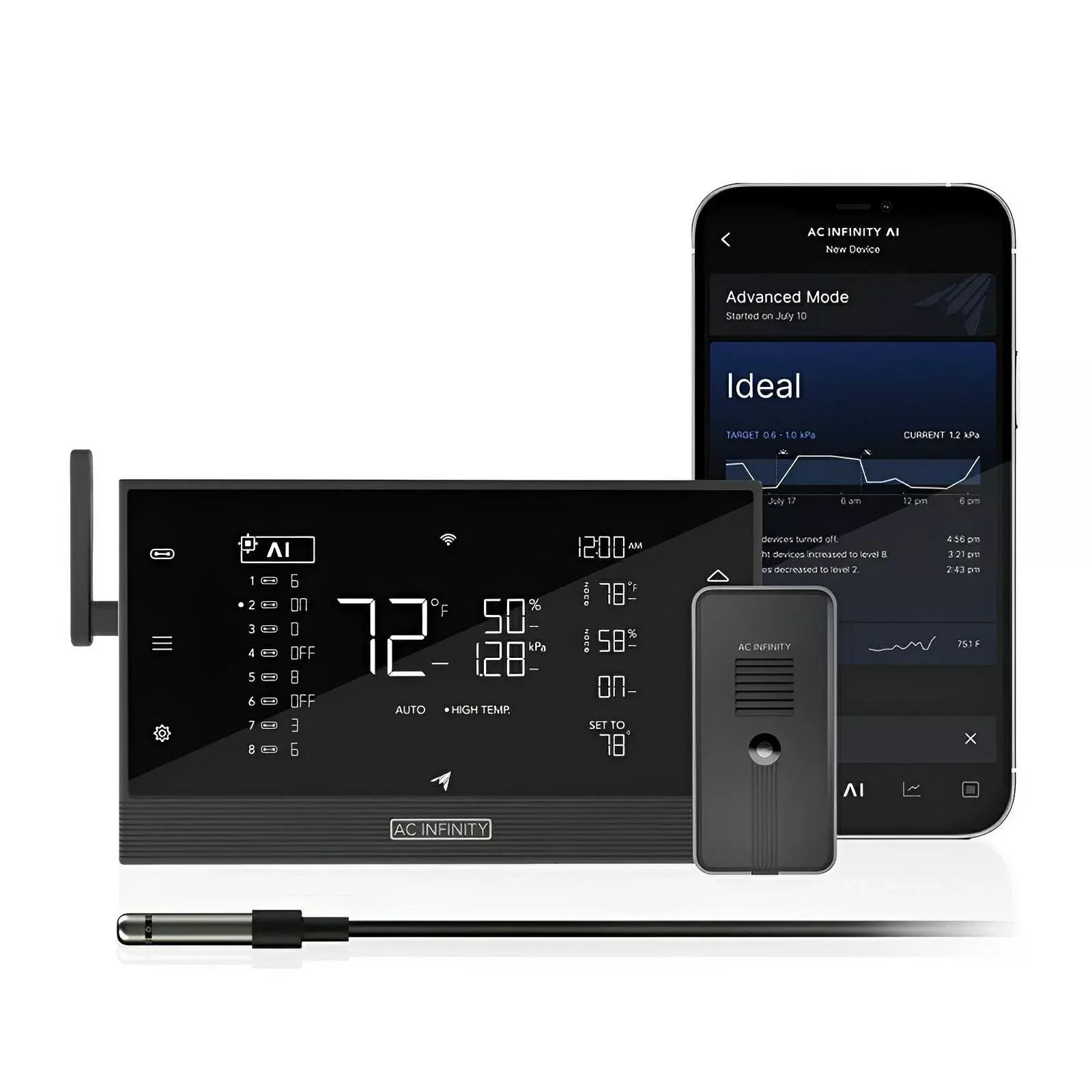 AC Infinity Controller AI+ with CO2 Sensor – Bluetooth & WiFi
