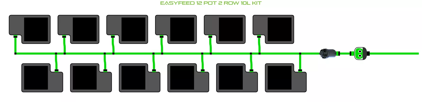 ALIEN EasyFeed 12 Pot 2 Row Kit