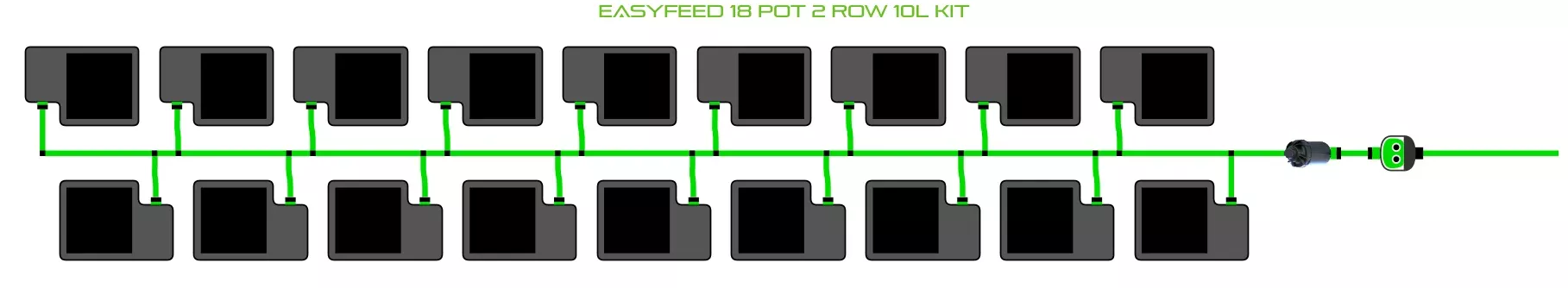 ALIEN EasyFeed 18 Pot 2 Row Kit