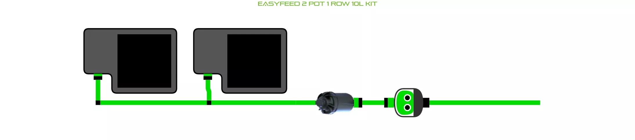 ALIEN EasyFeed 2 Pot 1 Row Kit