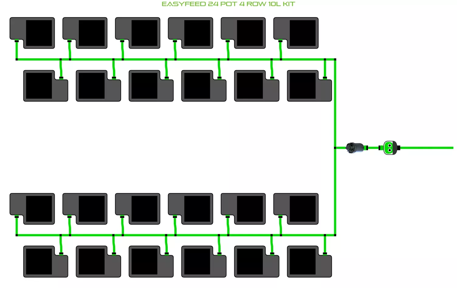 ALIEN EasyFeed 24 Pot 4 Row Kit
