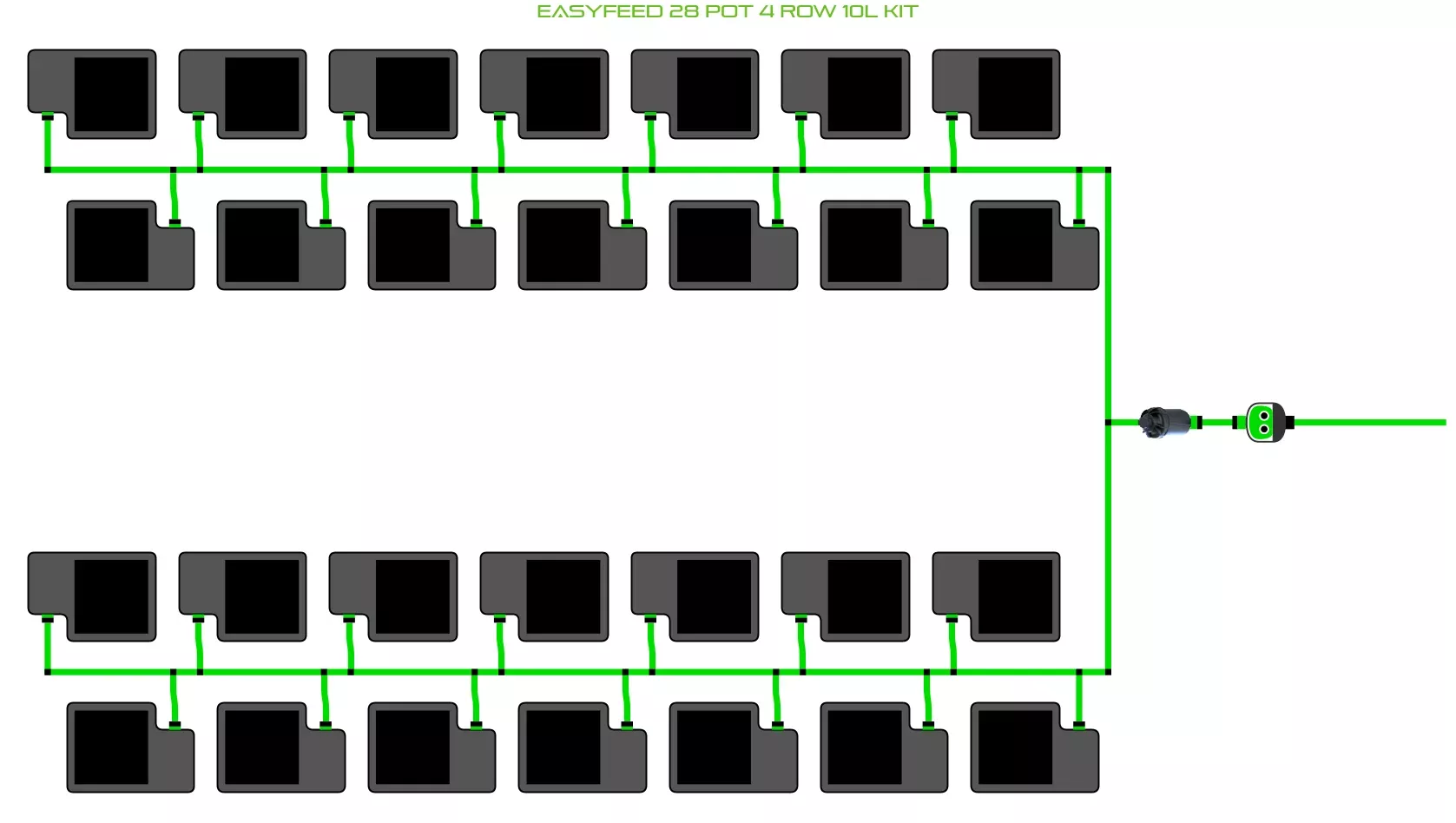 ALIEN EasyFeed 28 Pot 4 Row Kit