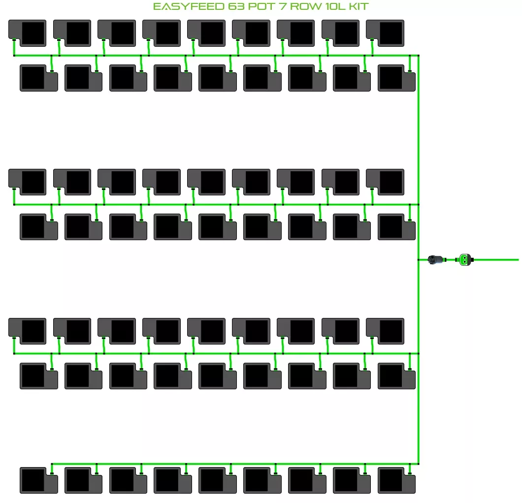 ALIEN EasyFeed 63 Pot 7 Row Kit