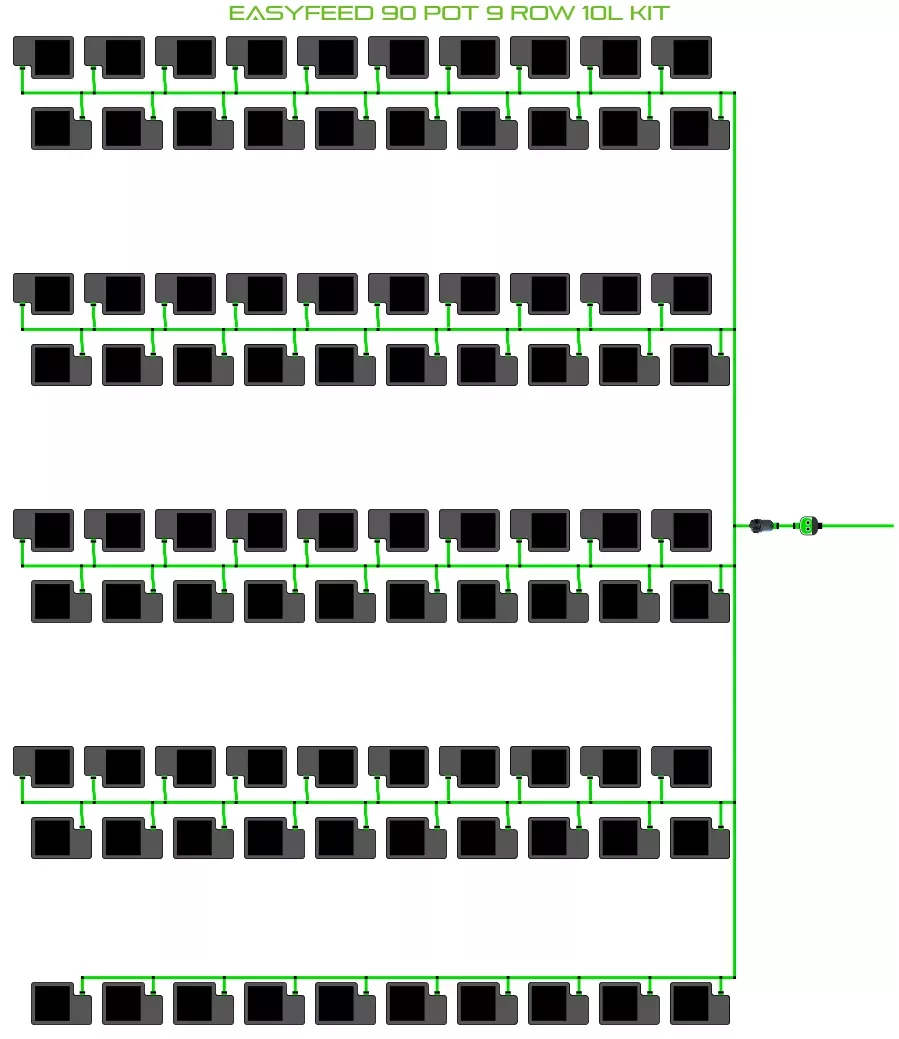 ALIEN EasyFeed 90 Pot 9 Row Kit