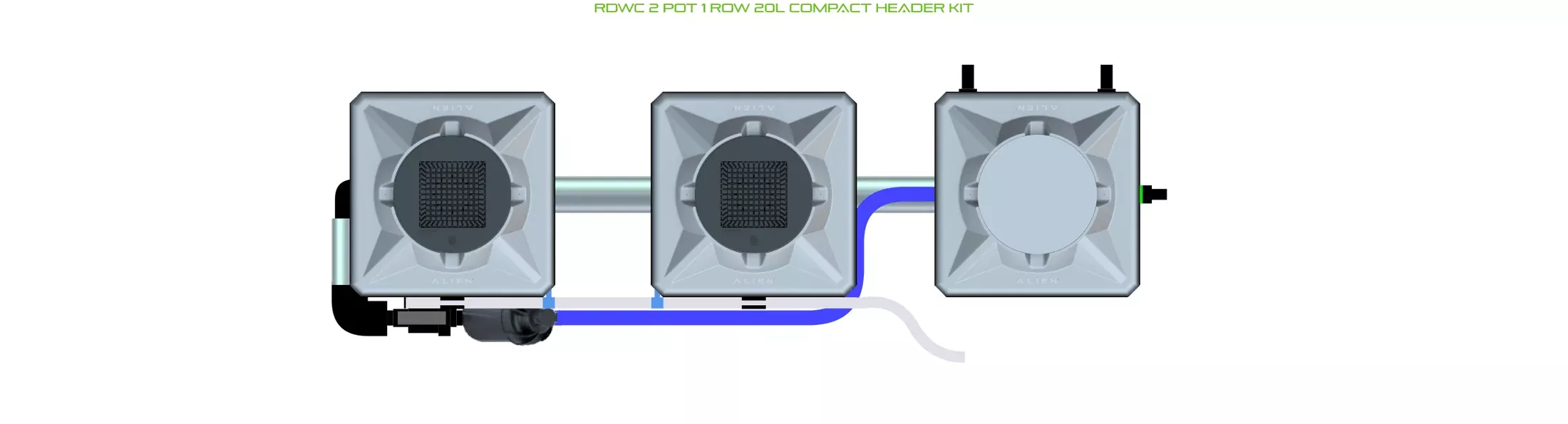 ALIEN RDWC 2 Pot 1 Row Kit