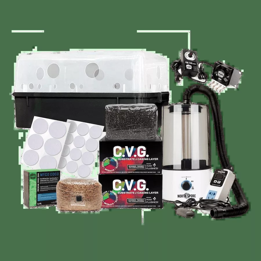 Automated 'Boomr Bin' + CVG Monotub Mushroom Grow Kit