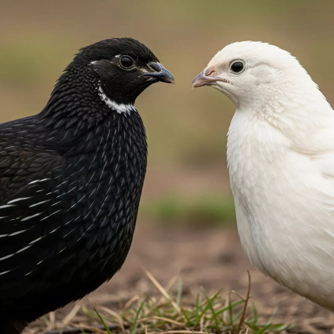 Black and White Edition Quail Hatching Eggs