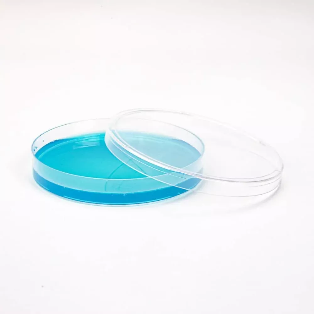 Blue Antibiotic Pre-Poured Sterile Agar Plates
