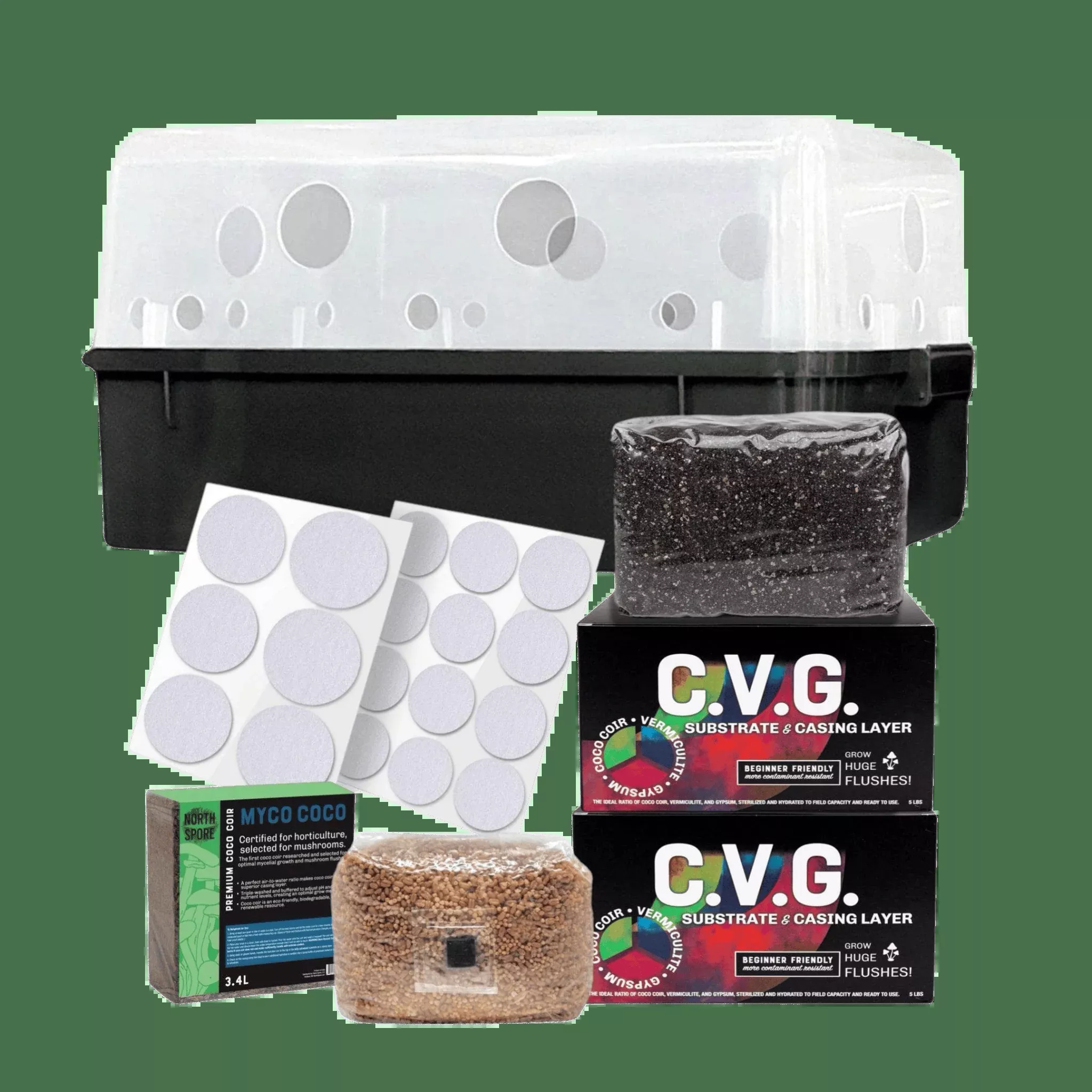 'Boomr Bin' + CVG Monotub Mushroom Grow Kit