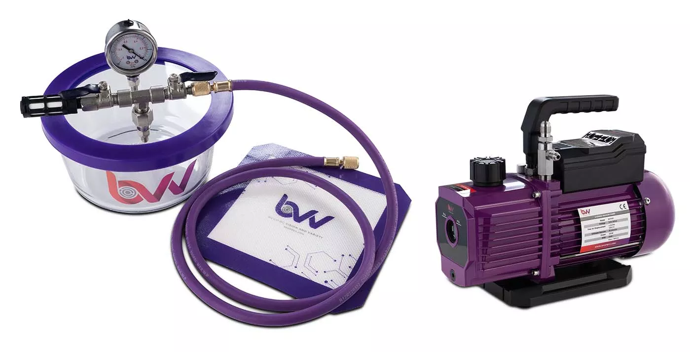 BVV 1.75 Pyrex Vacuum Chamber and Pump Kit