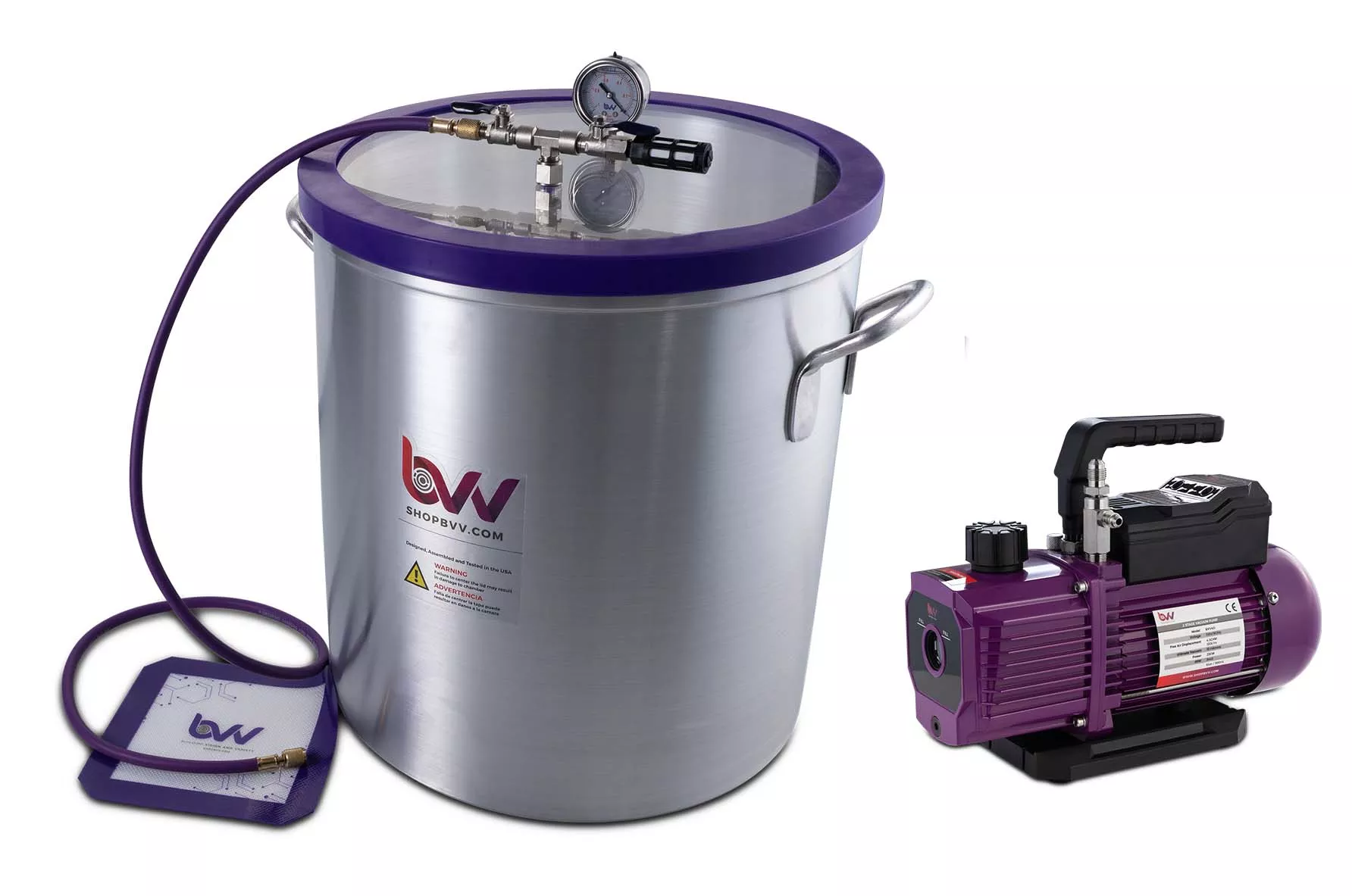 BVV 15 Gallon Vacuum Chamber and V9D Pump Kit