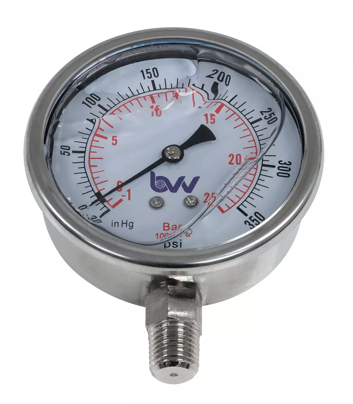 Certifiable Extractor Gauge, -30 to 350 PSI