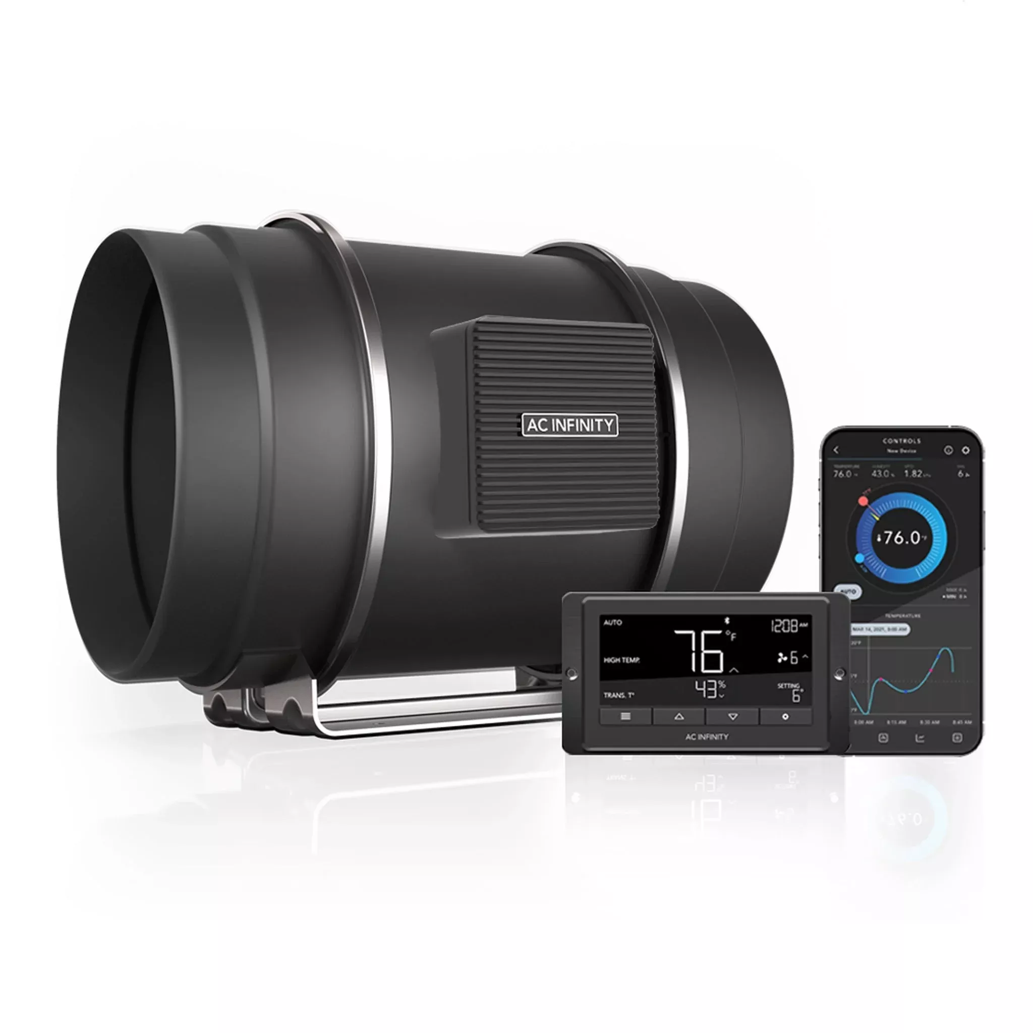 Cloudline T8 AC Infinity Fan with Controller 69 Pro
