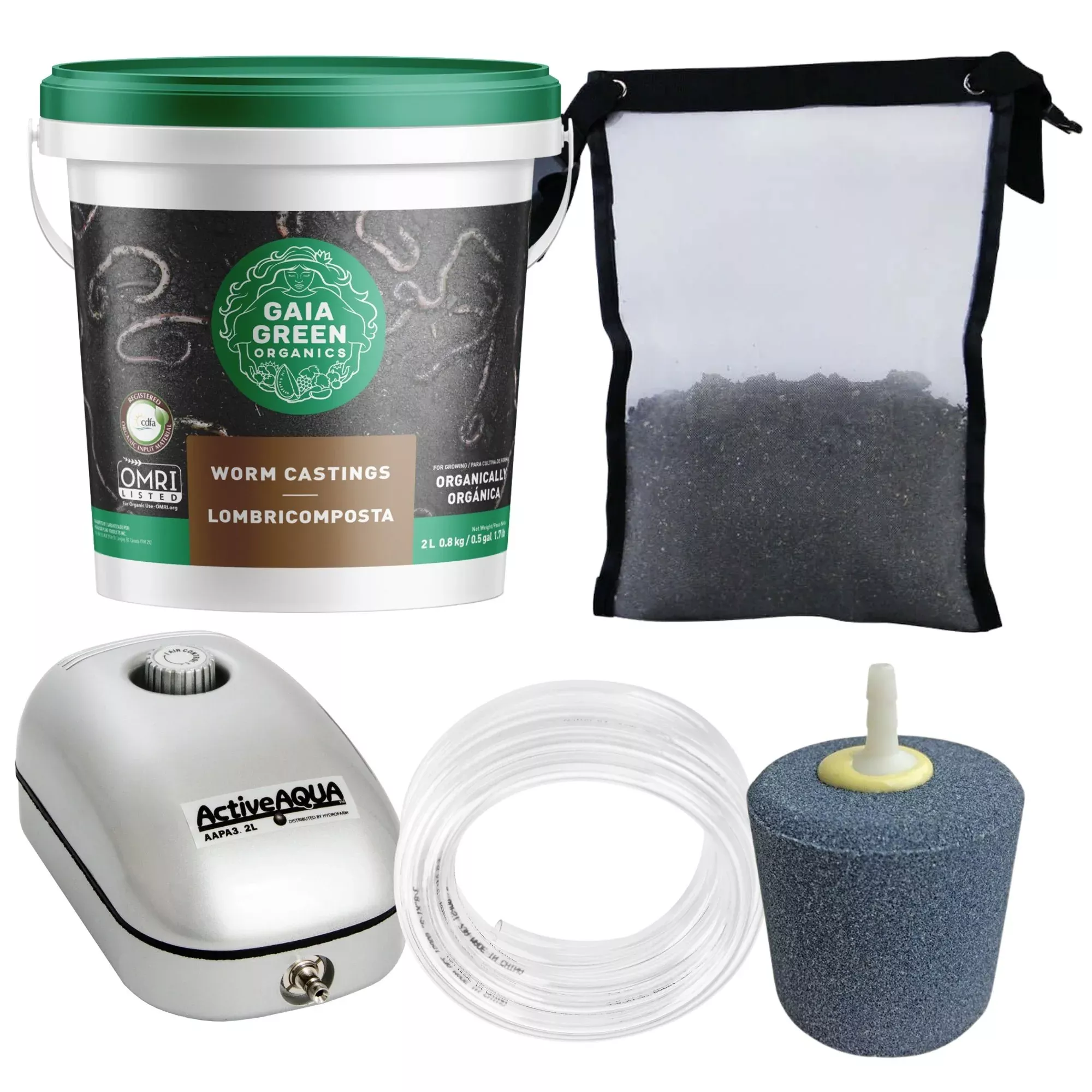 Compost Tea (& Worm Casting Tea) Kit