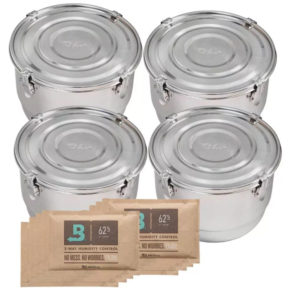 CVault Bud Storage 8 Liter 4 Pack
