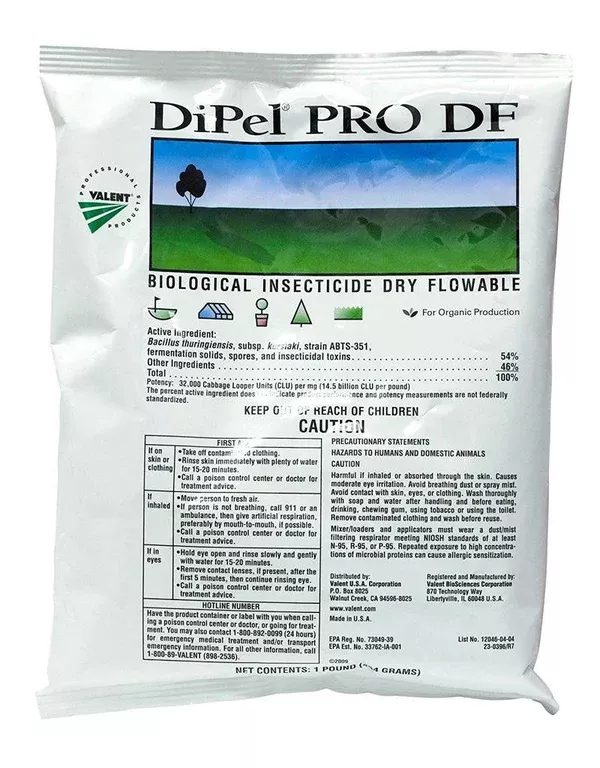 DiPel PRO DF Biological Insecticide OMRI Listed