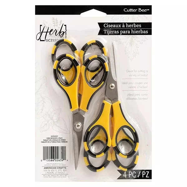 EK Tools Cutter Bee Small Precision Scissors (4 Pack)