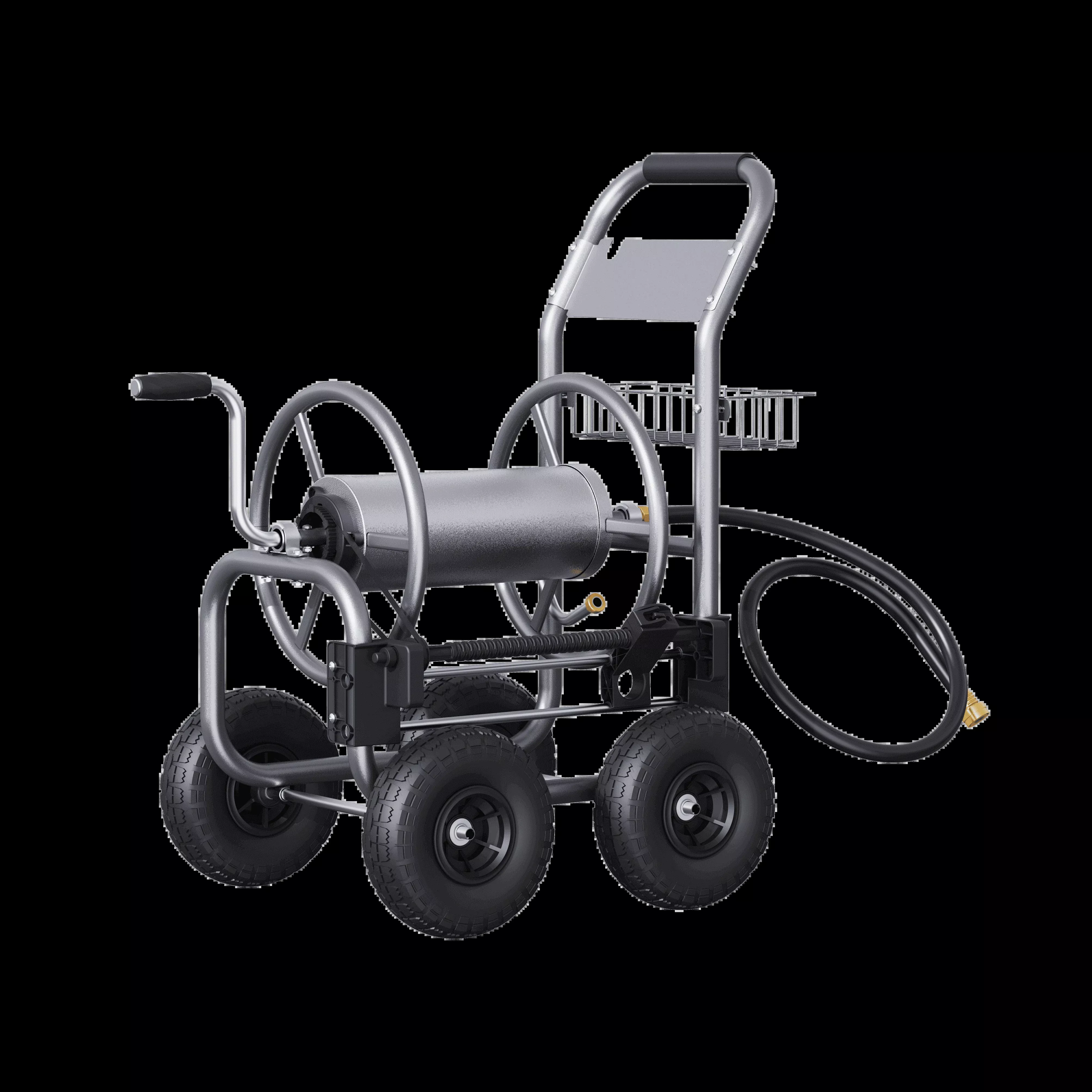 Giraffe Tools Garden Hose Reel Cart, 4-Wheel