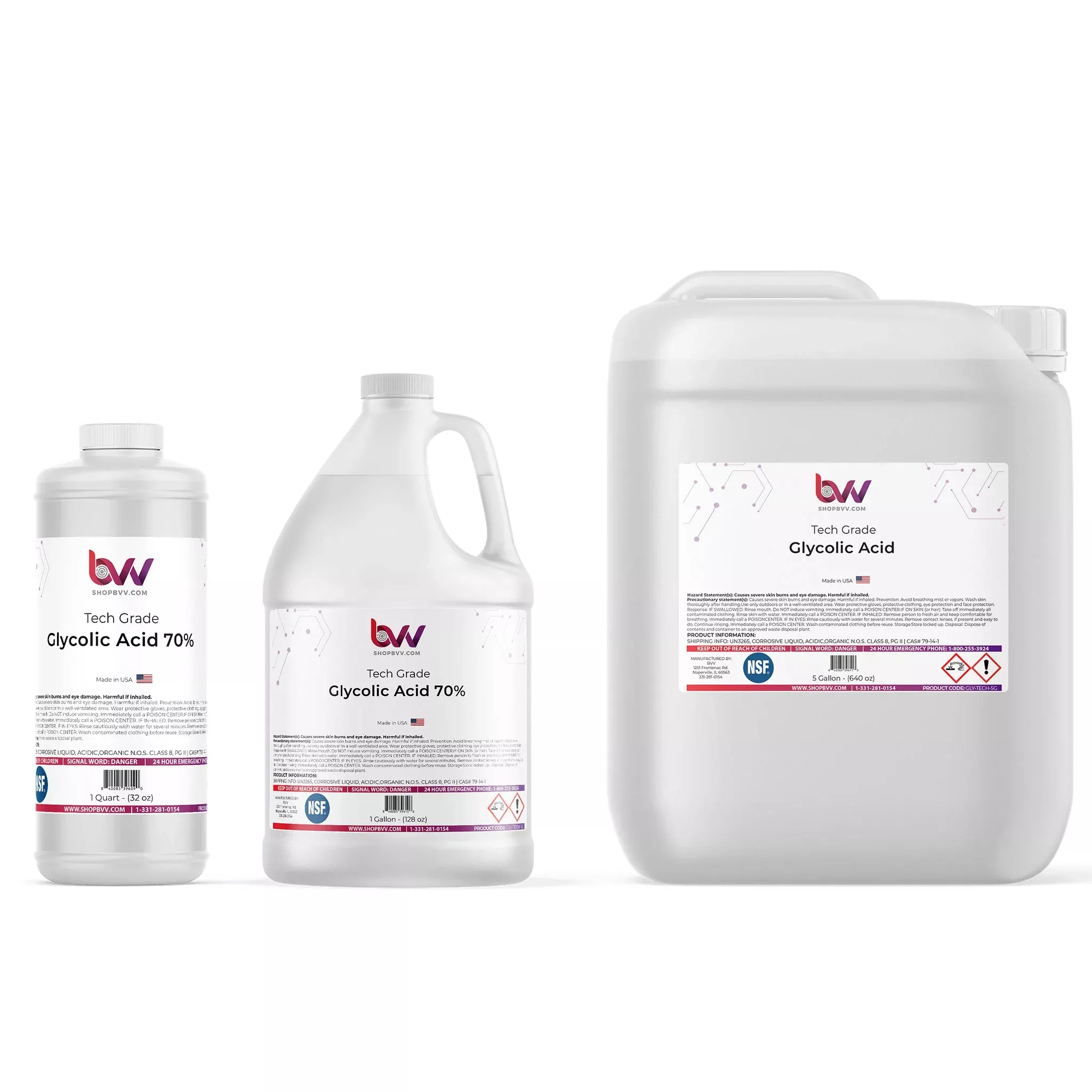 Glycolic Acid 70% NSF Certified