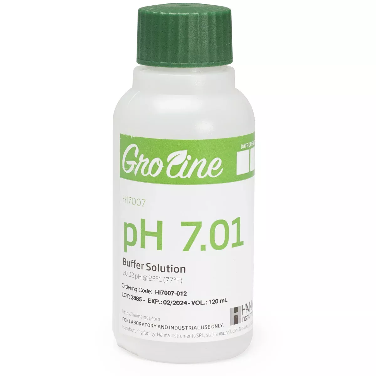 Hanna HI7007-12 pH 7.01 Calibration Buffer, 120mL