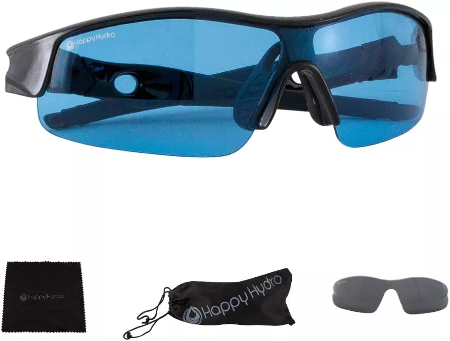 HPS Grow Room Glasses UV Blocking Wrap-Around Style with Microfiber Case