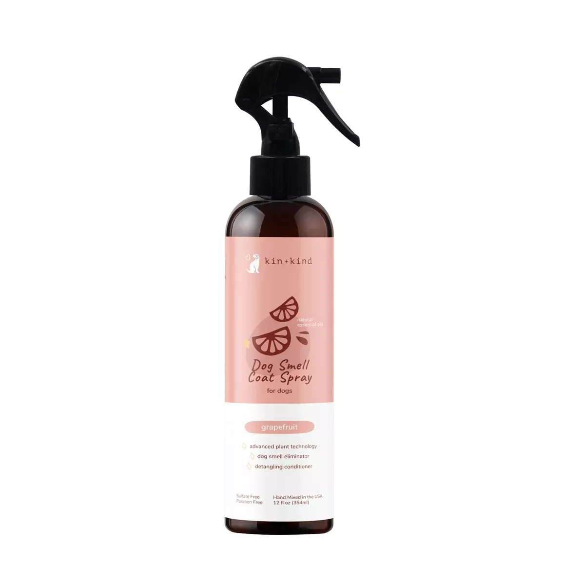 Kin + Kind Grapefruit Coat Spray for Dog Smells