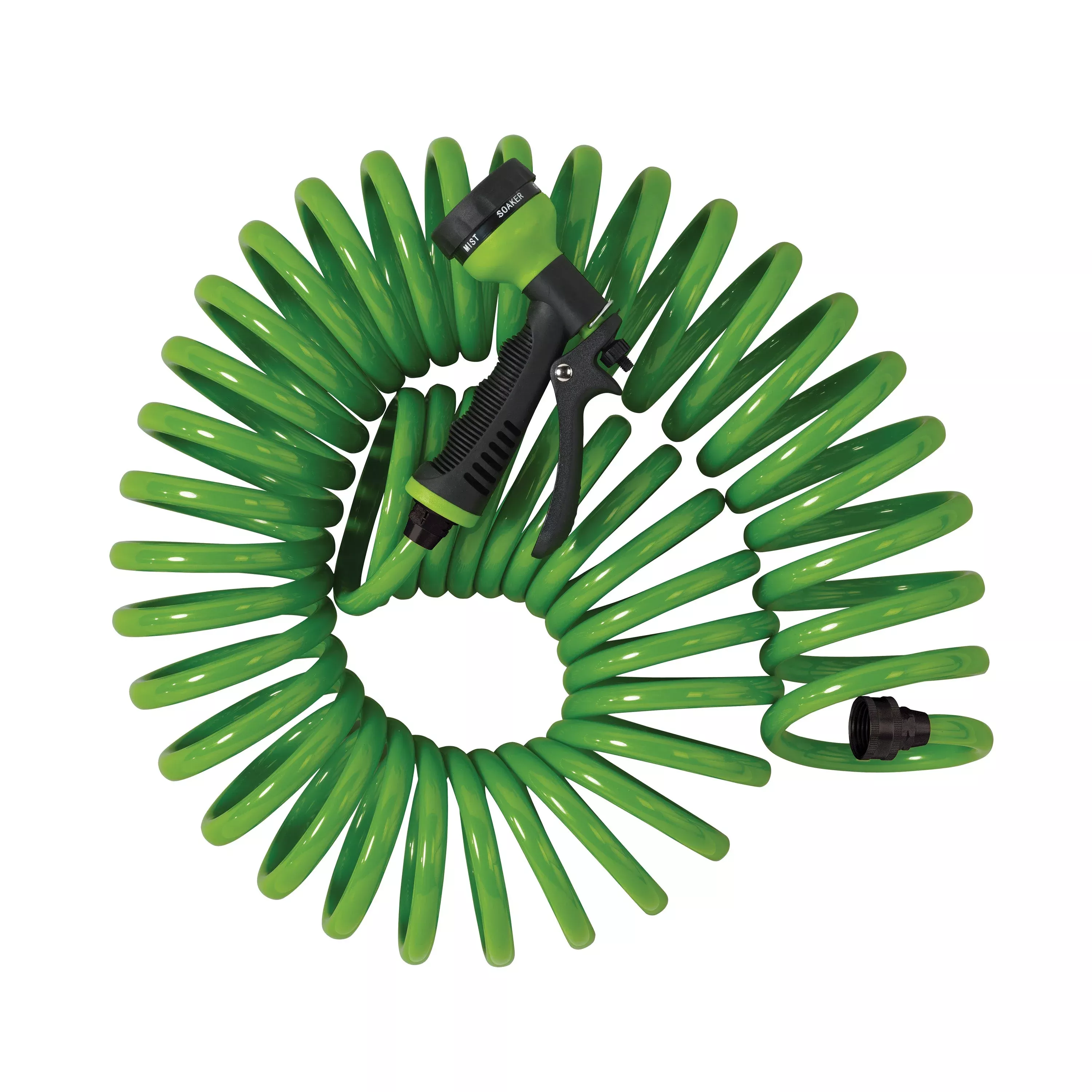 Orbit 25ft Green Coil Hose w/ 8-Pattern Nozzle 26380