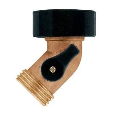 Orbit Brass Gooseneck Shut-Off Coupling 58553