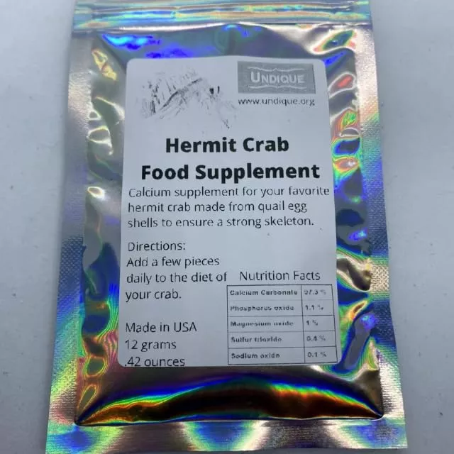 Organic Hermit Crab Food with Quail Egg Shells