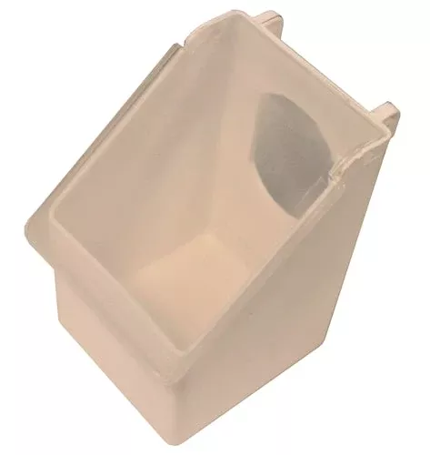 Plastic 1-Hole Quail & Bird Cage Feeder