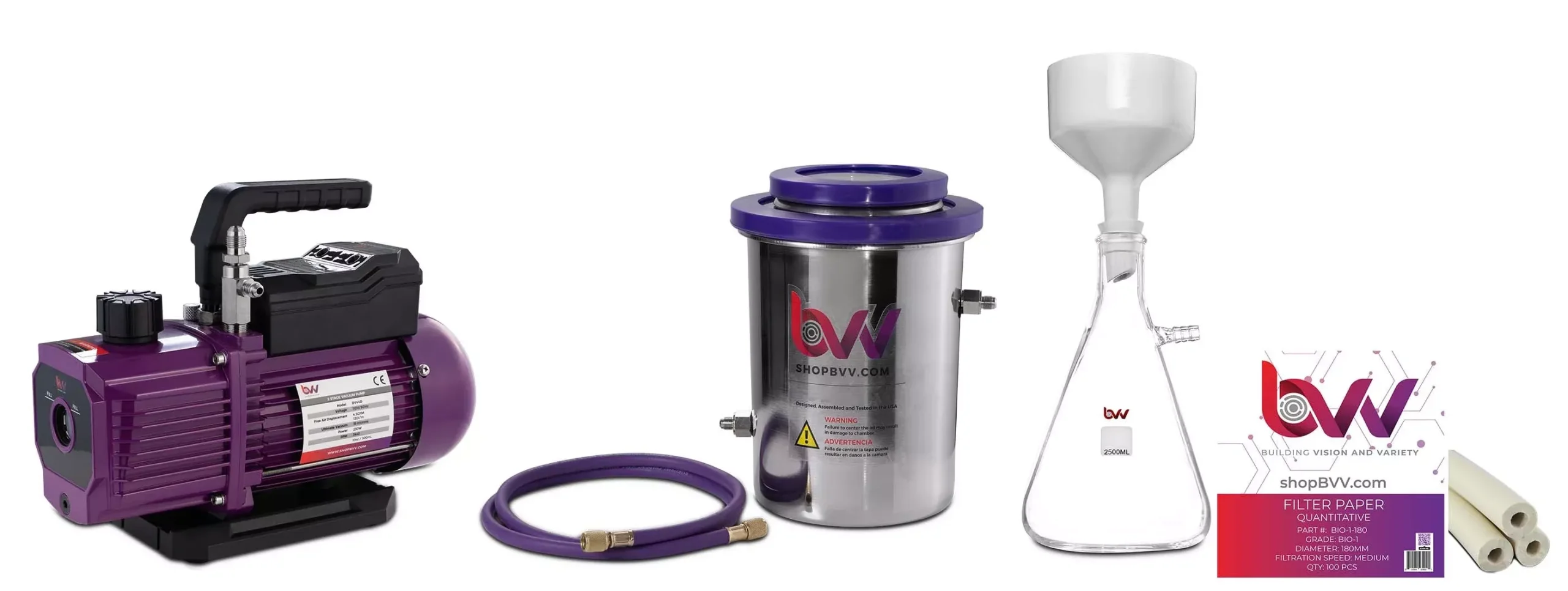 Porcelain Buchner Funnel Filtration Kit