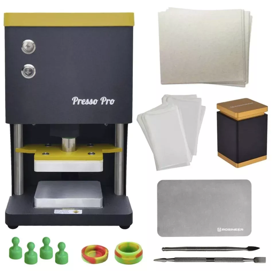 Rosineer PRESSO PRO Rosin Heat Press and Accessories Bundle