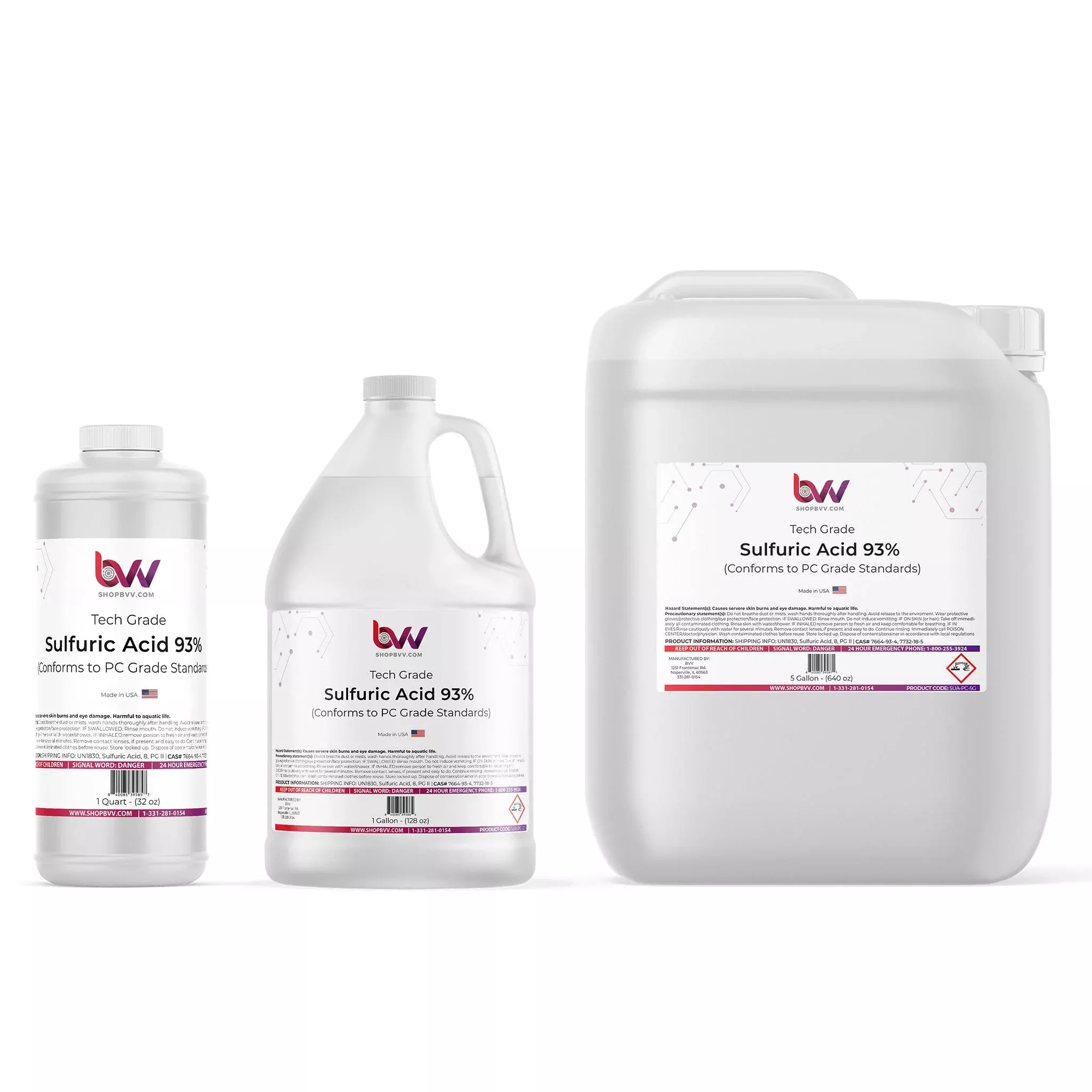 Sulfuric Acid 93% Technical/PC Grade