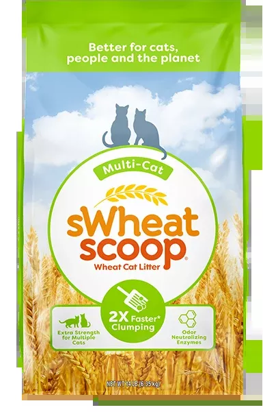 sWheat Scoop Multi-Cat Wheat Cat Litter