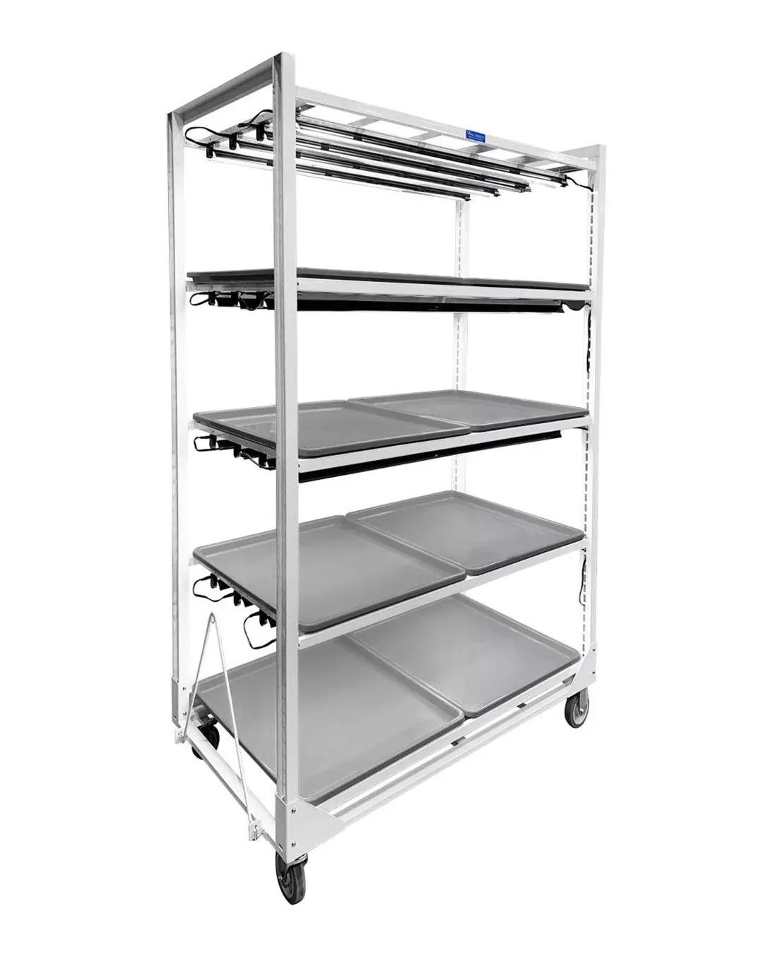 Wachsen Cloning Cart 4 Level White W/Lightstick T5