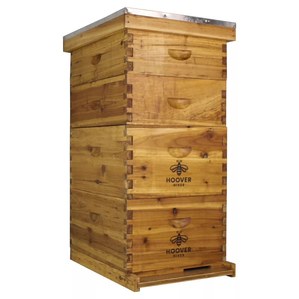 Wax-Coated 10-Frame Beehive, 2 Deeps & 2 Mediums