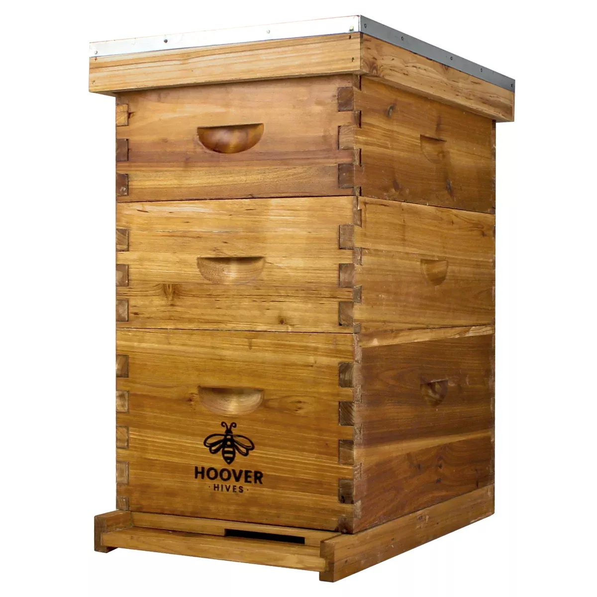 Wax-Coated 8-Frame Beehive, 1 Deep & 2 Mediums