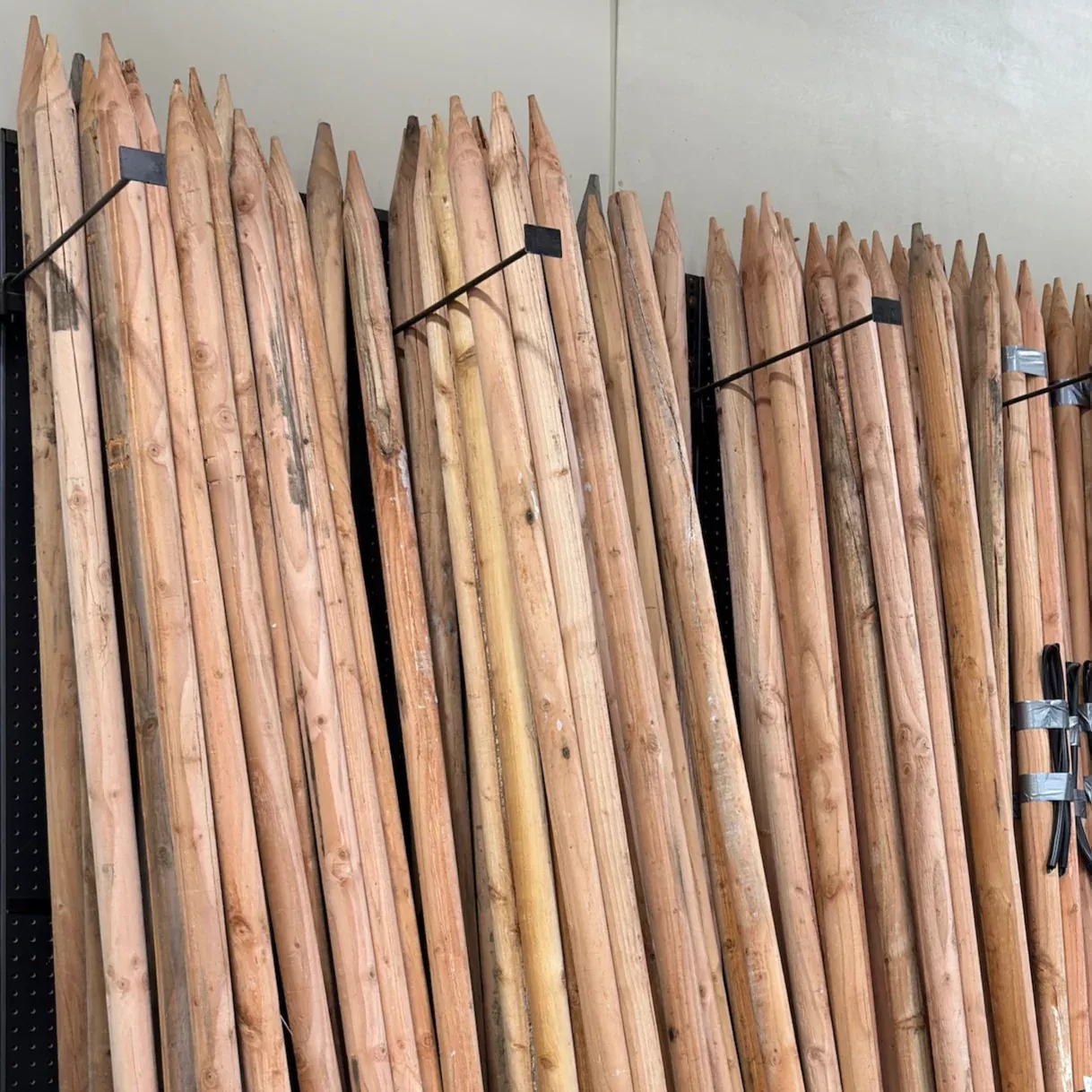 Wood Planting Poles